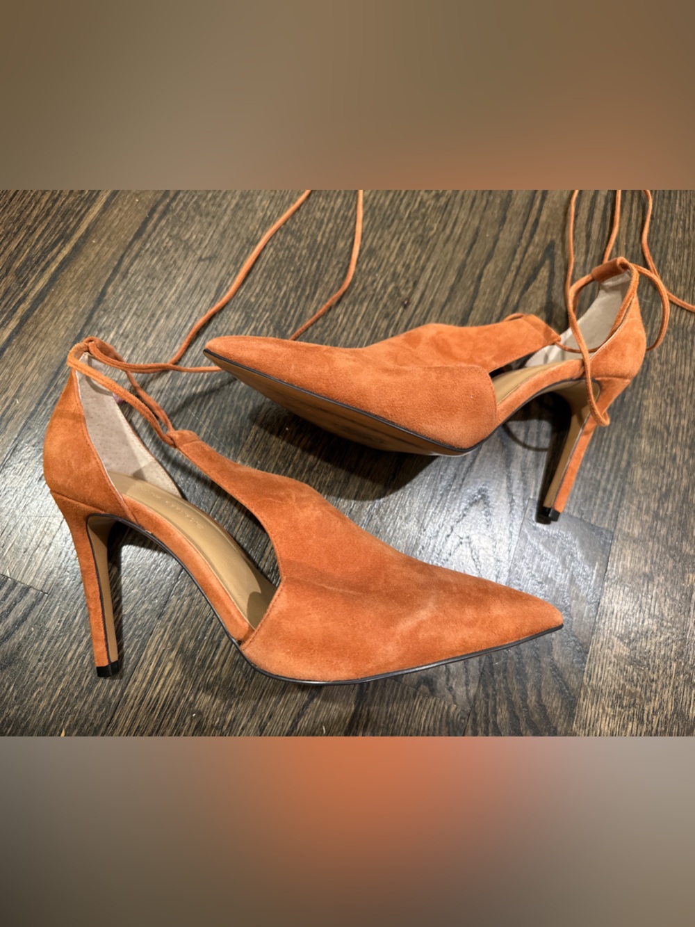 Banana Republic Leather Lace Up Heels (8) - Picture 2 of 6